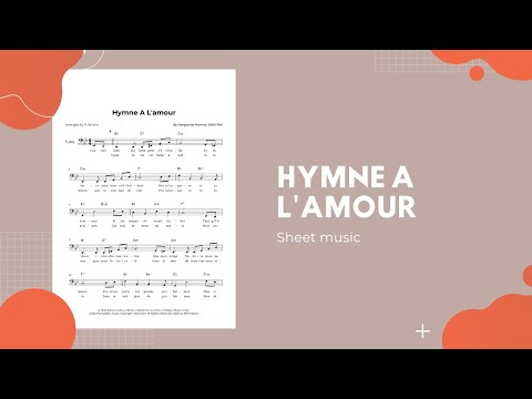 Hymne A L'amour - Tuba Sheet Music
