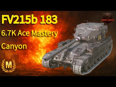 99. FV215b 183 with 6667 damage and Ace Mastery on Canyon