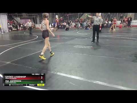 101 Lbs Quarterfinal - Saydee Lussenhop, Team Colorado Vs Mia Anderson, Team Nebraska F9f0