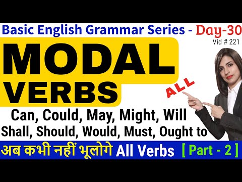 All Modal Verbs in English Grammar | What are modals Video