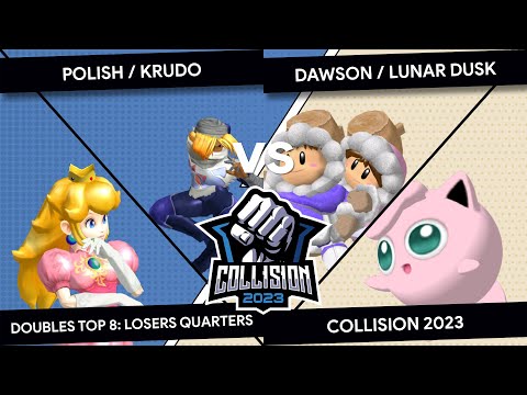 Collision 2023 Melee Doubles - Polish/Krudo (Green) VS Dawson/Lunar Dusk(Blue) - Losers Quarters