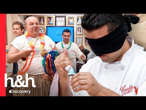 Mauro pierde un reto ante Buddy y debe vestir como bailarina hawaiana | Cake Boss | Discovery H&H