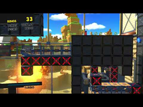 96   Walkthrough FR l Sonic Forces l Secrète 3 Bloc Bombe 1   Green Hill Rang S