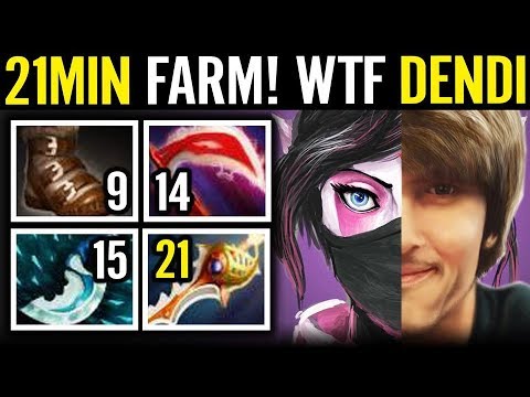 Dendi 21M Templar Assassin Blink x Deso x Rapier 7.11 Build Insanely Fast Farm Dota 2 Game