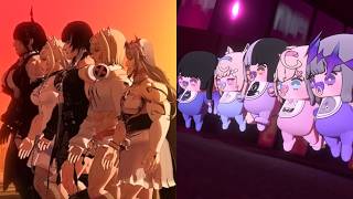 Two sides of hololive Advent