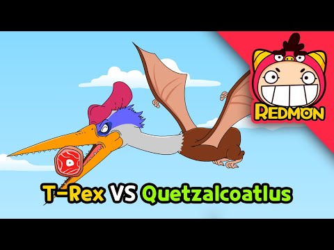 T-Rex VS Quetzalcoatlus #dinosaur #battle #Jurassic #World