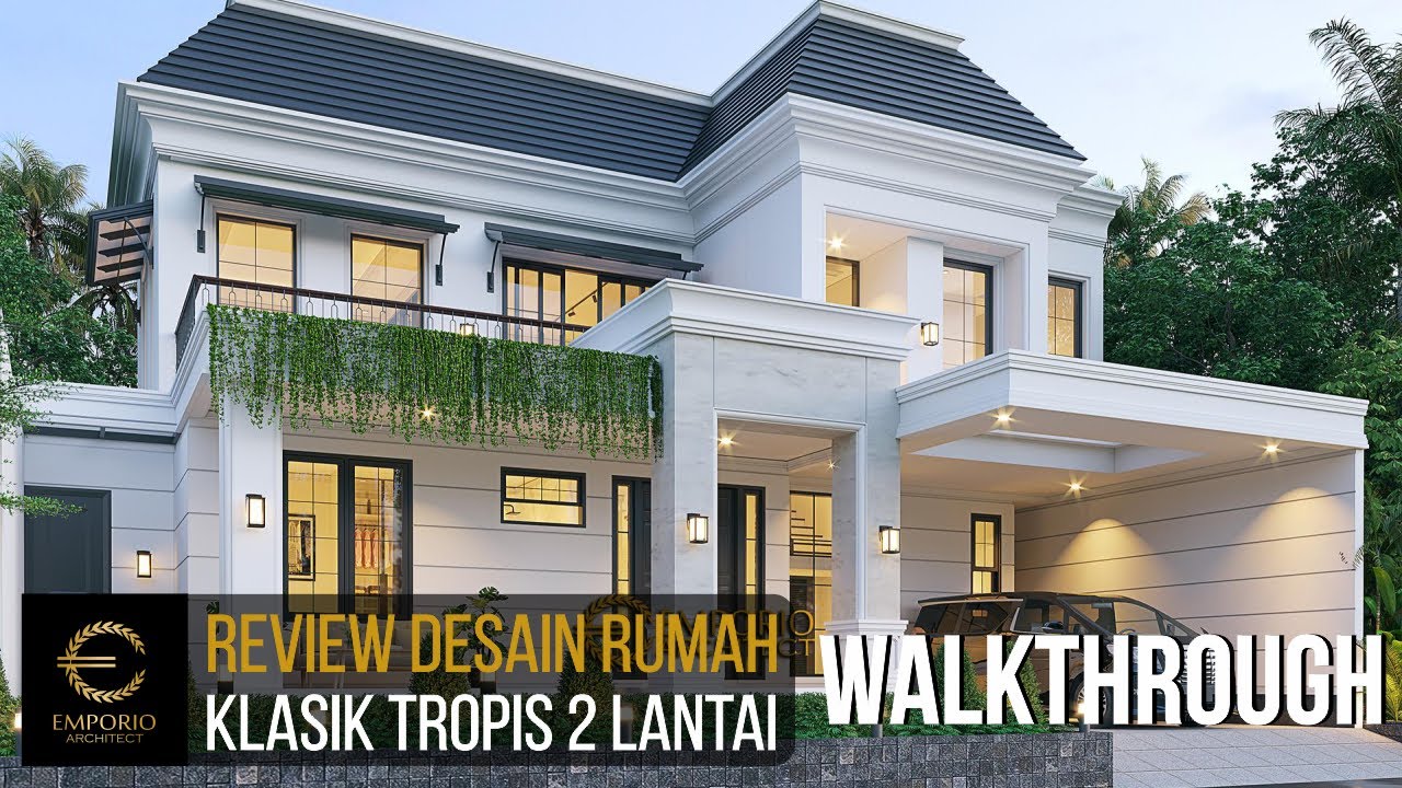Video 3D Mrs. KKY 1174 Classic House 2 Floors Design - Tangerang, Banten