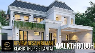 Video 3D Desain Rumah Klasik 2 Lantai Ibu Kiky - Tangerang, Banten
