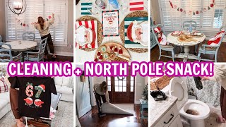 NEW POWER HOUR CLEAN WITH ME + NORTH POLE SNACK - Christmas Themed Snack Ideas