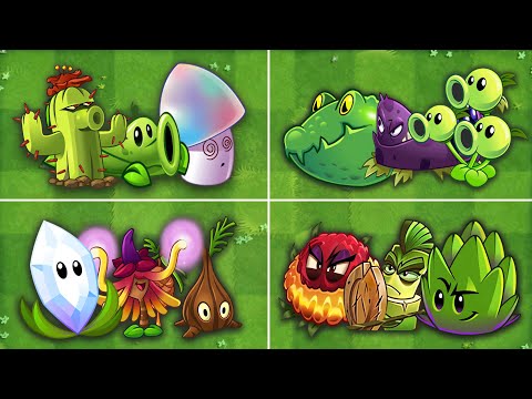 4 Random Team Plants Battlez - Who Best Team? - PvZ 2 Team Plants vs Team Plants