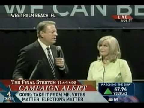 AL GORE IN WEST PALM BEACH, FLORIDA - VOTE - WE THE PEOPLE ARE COMING BACK