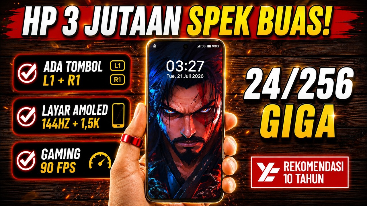 5 REKOMENDASI HP GAMING 3 JUTAAN TERBAIK JULI 2026