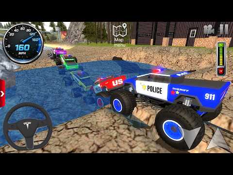 Impossible Off-Road Monster Truck Driver Racing #1 - Police Car Ramp Driving 3D - Android GamePlay