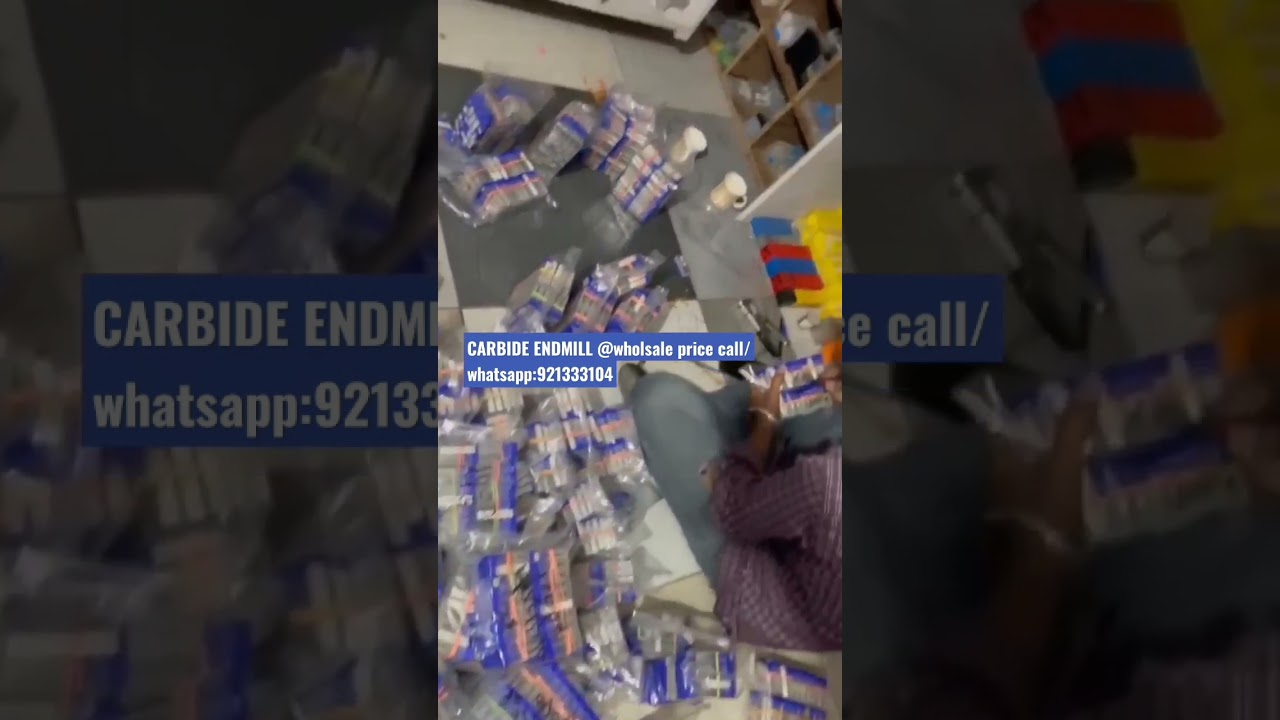 carbide Endmill cutters are available in very reasonable price/WhatsApp:9213333104 #carbide #milling