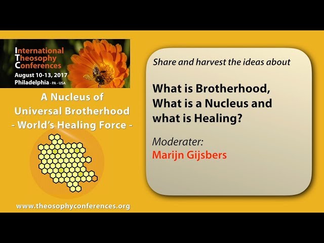 ITC2017-11: Share and harvest the ideas about What is Brotherhood, etc. 