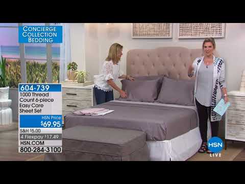 HSN | Concierge Collection Bedding 05.03.2018 - 09 AM