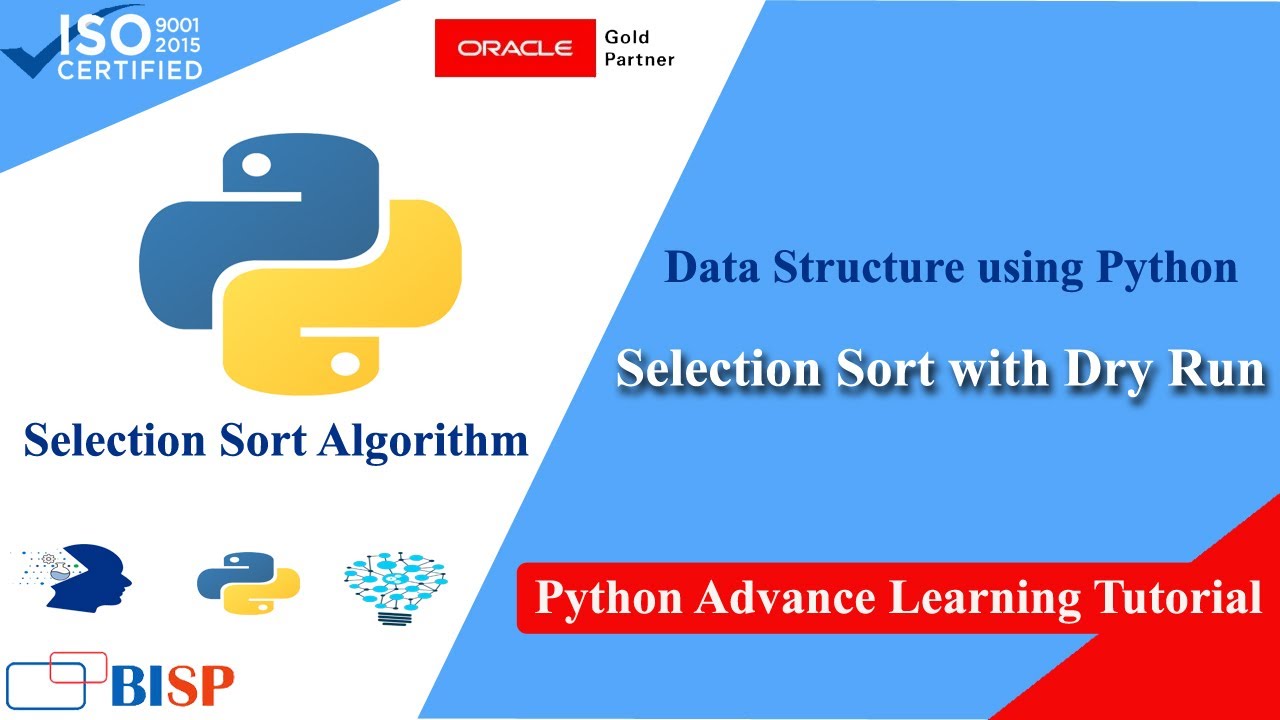 Selection Sort in Python | Data Structure in Python | Data Science Basics