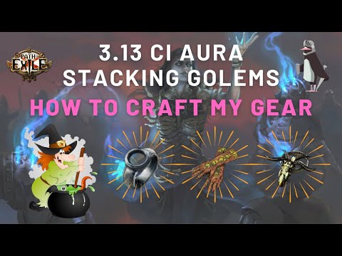 How I Crafted My Gear | POE 3.13 Ritual CI Aura Stacking Carrion Golems