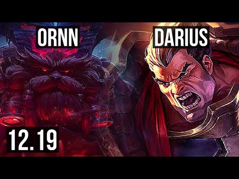 ORNN vs DARIUS (TOP) | 6/1/8, 700+ games | EUW Master | 12.19