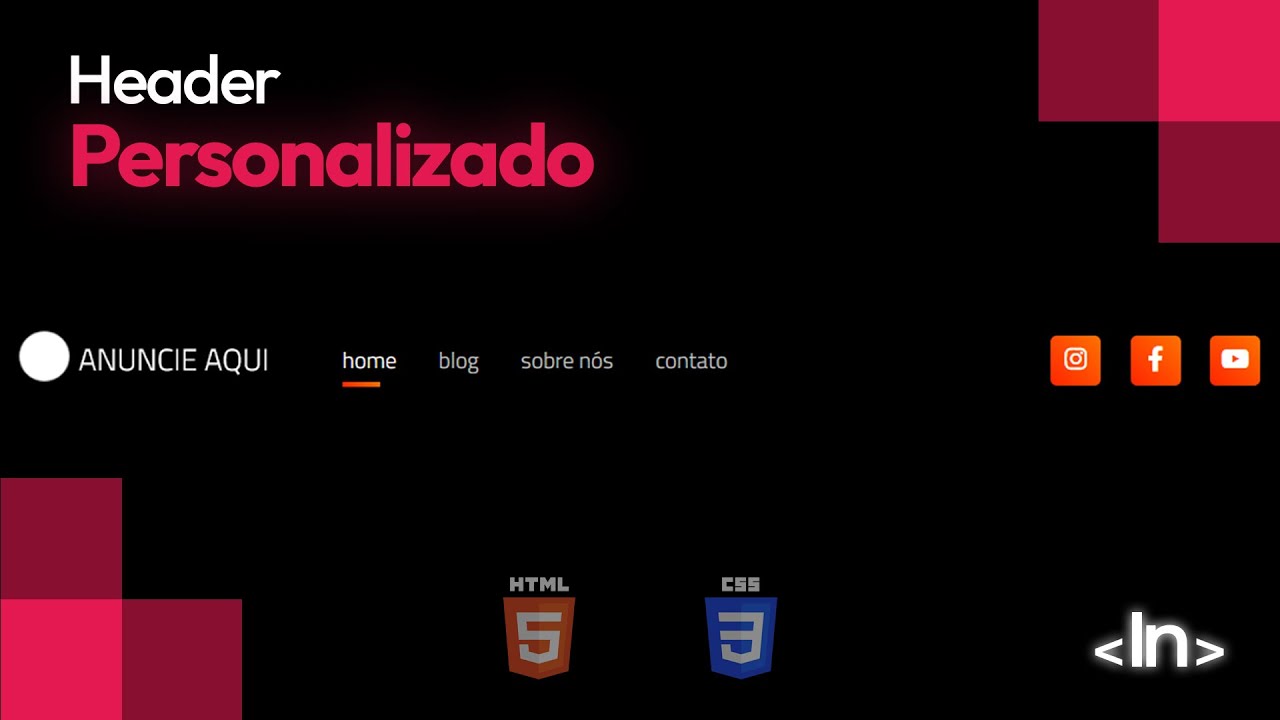 Como criar um MENU PERSONALIZADO com HTML e CSS
