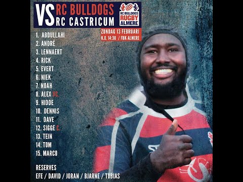 Rugbywedstrijd Thuis Rc Bulldogs 1 vs Cas Rc Driede