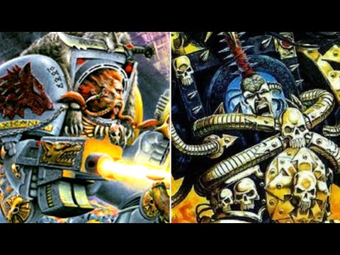 Warhammer 40k 2nd edition battle report. Space Wolves vs Chaos space marines