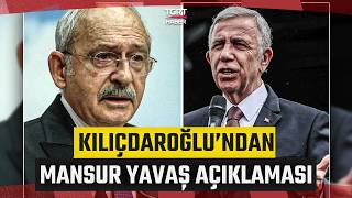 Kılıçdaroğlu'ndan ‘Mansur Yavaş’a Kırgın mısınız?’ Sorusuna Dikkat Çek