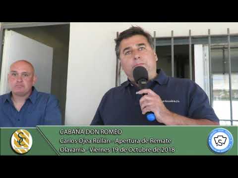 19-10-18 Carlos Ojea Rullán - Apertura de Remate - Cabaña Don Romeo - Olavarría