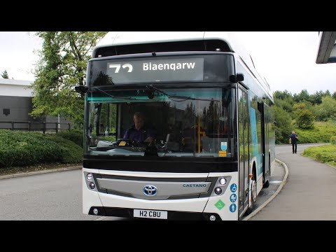 First Cymru | Demonstrator | H2 CBU | 49961 | 72 | Blaengarw | Caetano H2 City Gold |