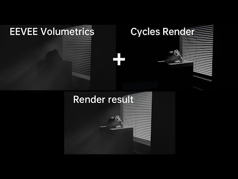 Improve 99%Cycles volume fog rendering speed!! Compose eevee volume fog into cycles-Blender Tutorial
