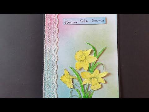 Carte Bonne Fête Mamie 2 🥰😍🥰 #tuto #carte #facile #scrapbooking