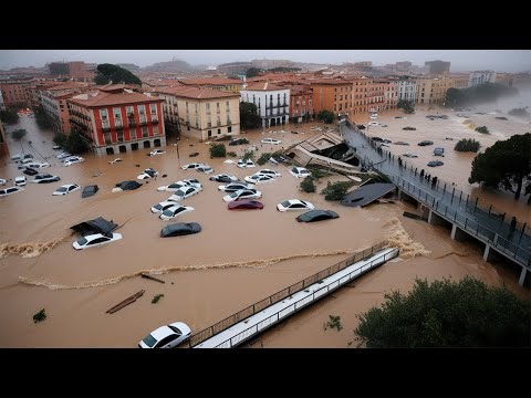 NOW Chaos in Spain! Storm Leonardo brings flooding in Andalusia, emergency evacuations