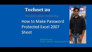 How to make Password Protected excel file 2007