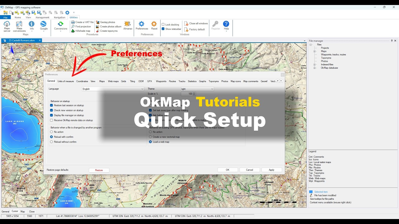 OkMap Tutorial – First Startup and Quick Setup