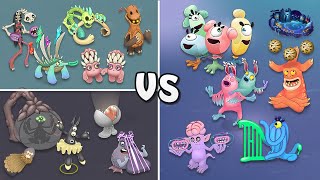 Magical Nexus Vs Magical Islands Comparison - All Magical Monsters (My Singing Monsters)