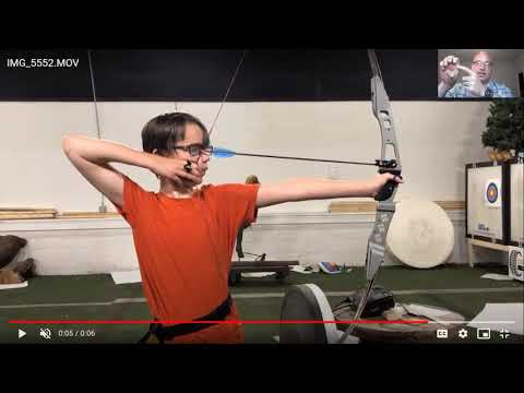 Coach Vlog #13 - Youth Form Eval w/ Logan - Negative Tension In Barebow And How It Effects Your TP