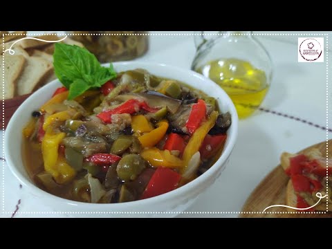 CAPONATA (ANTEPASTO) DE BERINJELA SUPER FACIL