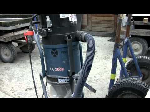 Steenzaag stofafzuiging