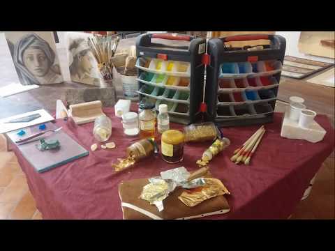 SACI Fresco Painting Instructor Tiziano Lucchesi