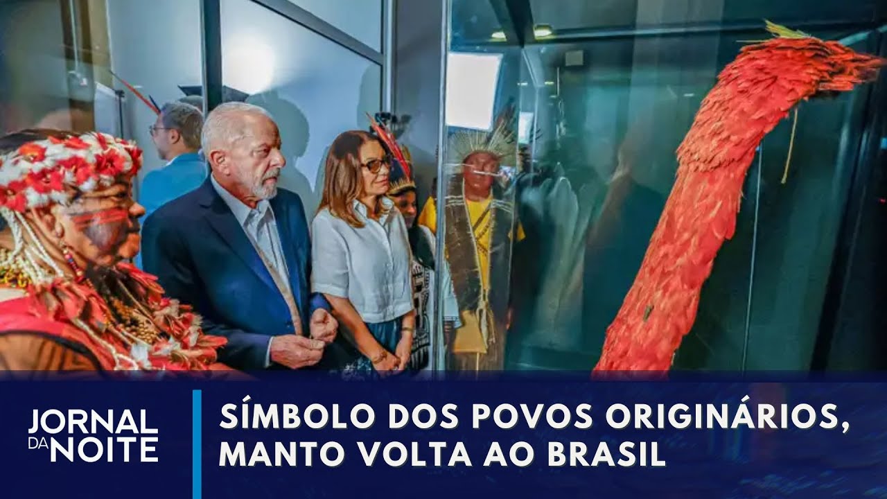 Volta de manto Tupinambá, símbolo dos povos originários, é celebrada no RJ | Jornal da Noite
