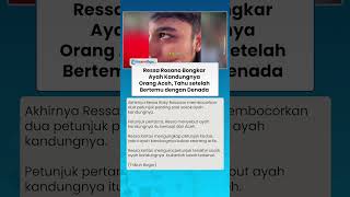 RESSA ROSANO BONGKAR SOSOK AYAH KANDUNGNYA Berasal dari Aceh, Tahu setelah Bertemu dengan Denada