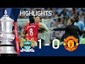 Man City 1-0 Man United Official Highlights | The FA ...