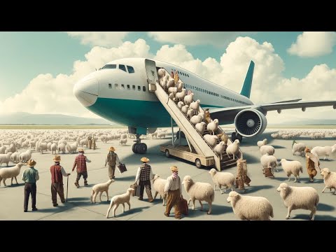 Cómo transportar millones de vacas, cabras, ovejas y cerdos para exportarlos en tren y avión
