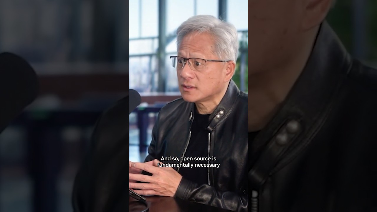 Video thumbnail for Jensen Huang on Why Open Source Is Essential for AI Innovation