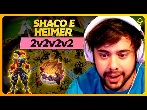 SHACO E HEIMERDINGER NO 2v2v2v2 | Lives do Yoda