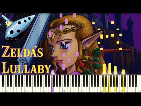 The Legend of Zelda: Ocarina of Time - Zelda's Lullaby - Piano (Synthesia) Video