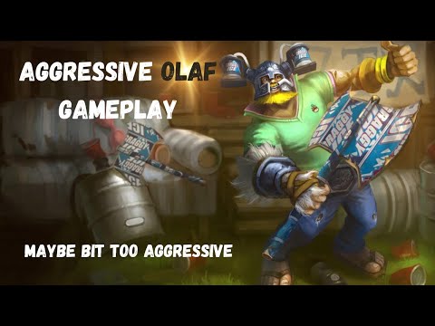 Aggressive OLAF JUNGLE gameplay - #leagueoflegends #gaming #games