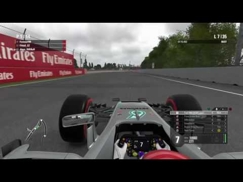 F1 2016 OA online race #6 Canada 50% (16.10.2016) PS4