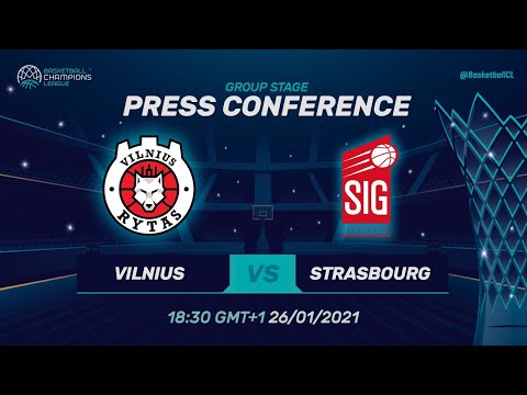 Rytas Vilnius v SIG Strasbourg - Press Conference | Basketball Champions League 2020/21
