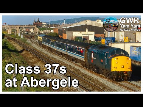 Class 37s around Abergele in the 1990s - 4K Remaster